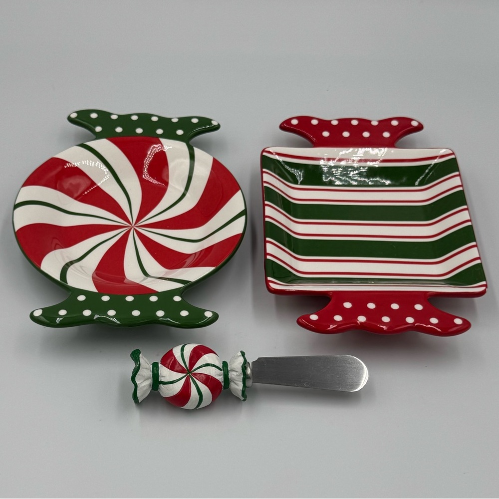 Pier 1 Holiday Serving 3pc Set Ceramic - Picture 2 of 5